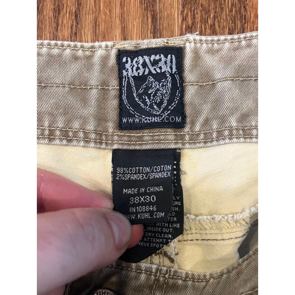 Kuhl Rydr Pants Mens 38x30 Sunfaded Patina Dye Canvas Gorpcore Outdoor Work