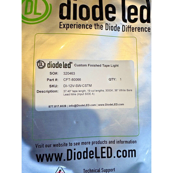 DIODE LED DI-12V-SW-CSTM 200 LED Tape Light, 12V, 3000K, 37.40 ft. *NEW*