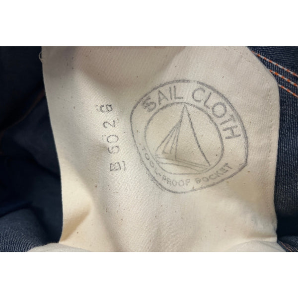 Blue Bell Carpenter Jeans 1940s Raw Denim Sanforized NOS 44x30 VTG Wrangler