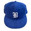 Badlands x New Era 59FIFTY Blue Corduroy Snapback Hat NWT Rare Adjustable