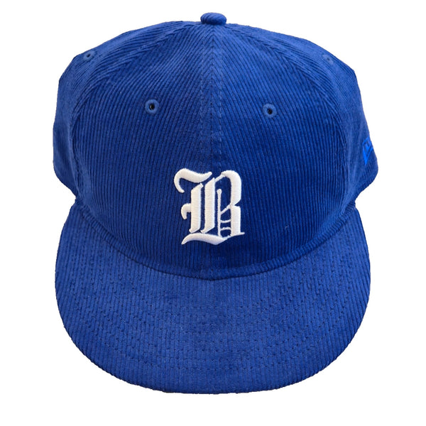 Badlands x New Era 59FIFTY Blue Corduroy Snapback Hat NWT Rare Adjustable