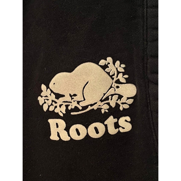 Roots Canada Sweatpants Men’s Large Navy Blue Open Leg Fleece Pants L/G