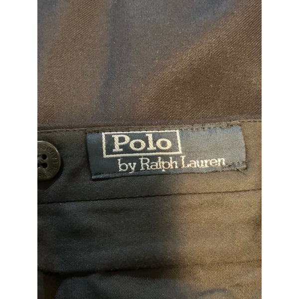 Polo Ralph Lauren Wool Dress Pants Pleated Trousers 40x30 Made In Italy Blue