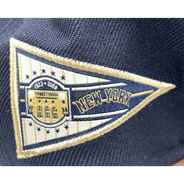 New York Yankees 2008 Final Season New Era 2 Tone Leather 59fifty Hat Cap Sz. 8