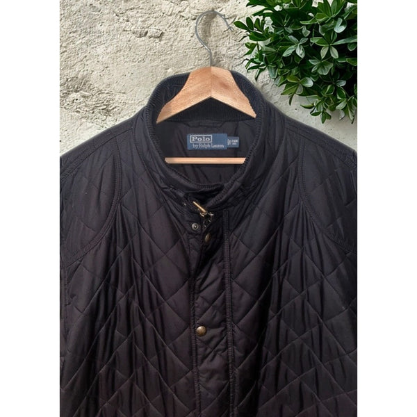 Polo Ralph Lauren Beaton Quilted Field Jacket Black 2XB Big & Tall NWOT