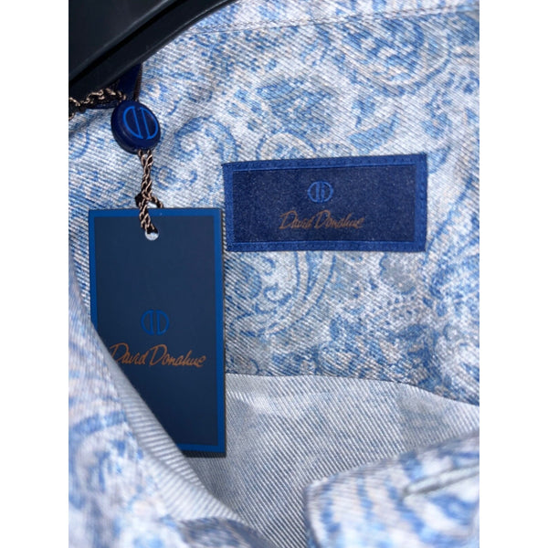 David Donahue Paisley Print Sport Shirt Men's M NWT MSRP $165