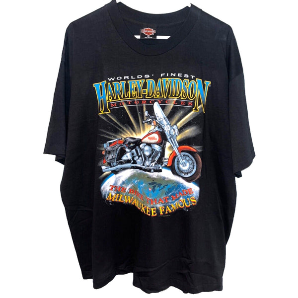 Harley Davidson The Bike That Milwaukee Famous XL Rare Biker T Shirt Tee