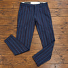 Scotch & Soda Mott Pants Men 34x32 Blue Red Pinstripe Wool Blend Slim Fit Chino