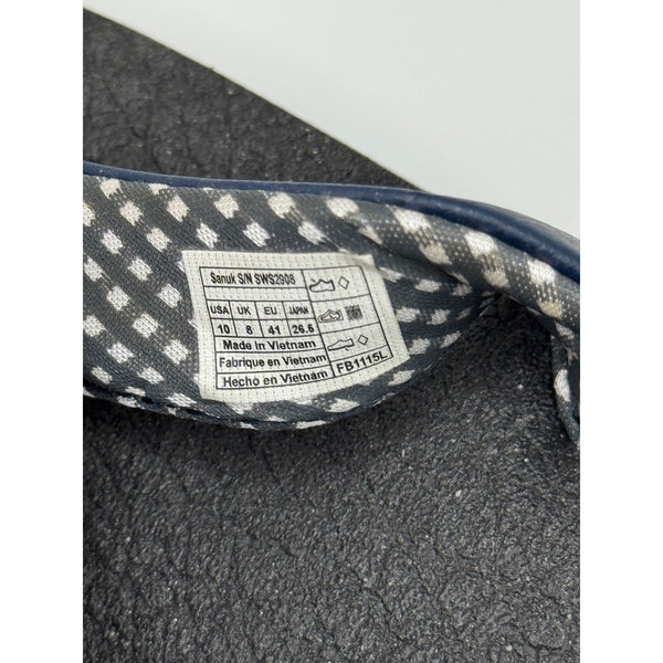 Sanuk Yoga Mat Flip Flop Sandal SWS2908 Navy 100% Authentic Sz. 10 NWOB