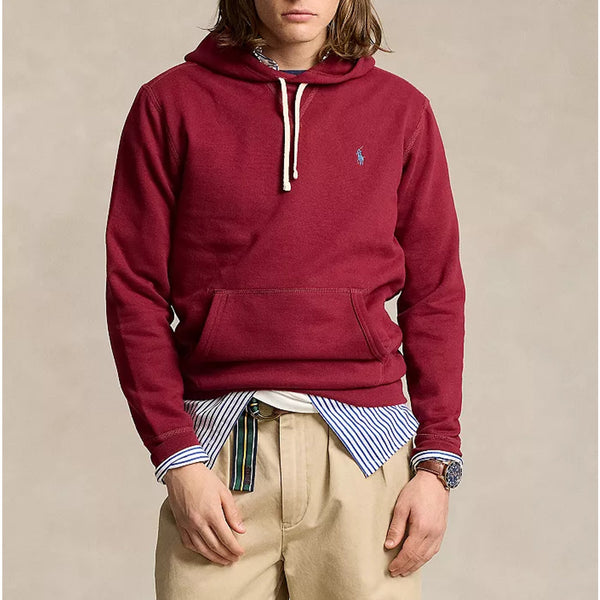 Polo Ralph Lauren RL Fleece Hoodie Burgundy Mens Size L