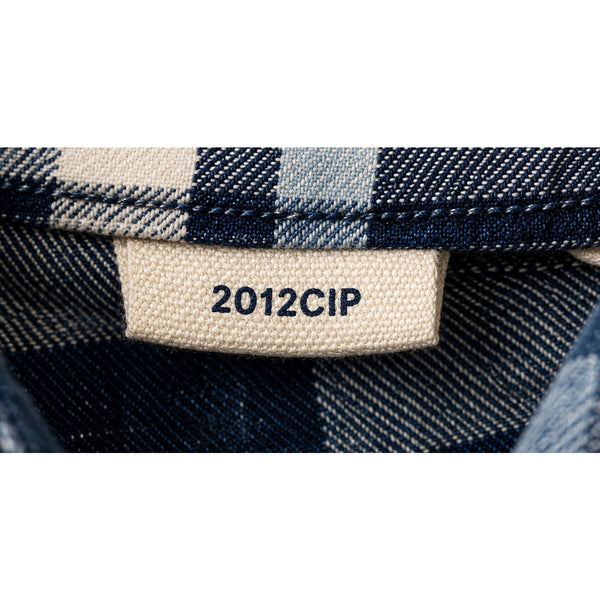 Taylor Stitch x Stetson California Shirt Sz. 2XL 46 Indigo Plaid Organic Cotton