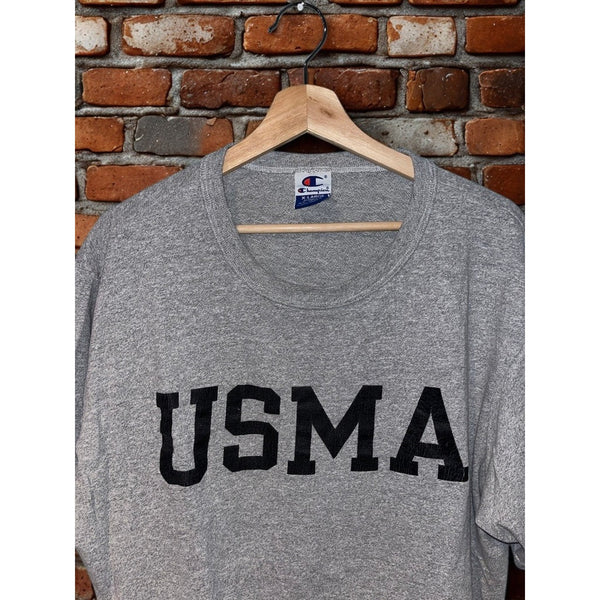 USMA West Point Military Academy Champion T Shirt Sz. XL Gray Vintage 90s USA
