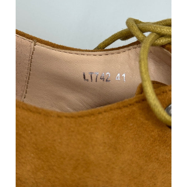 Amor Amore Chunky Leather Lace Up Platform Shoes Sz. 41 10.5 US NWOB