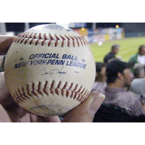 New York-Penn League Rawlings Official Ball Baseball Game Used Brooklyn Cyclones