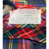 The Scotch House Black Stewart Scottish Tartan Wool Tie Plaid Scotland Vintage