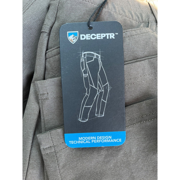 Kuhl Deceptr Pants 42x32 Burnt Olive UPF 50+ Tapered Stretch Hiking NWT