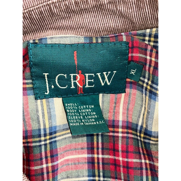 J. Crew Oarsman Chore Jacket XL Plaid Flannel Lined Barn Coat 80s 90s Vintage EUC
