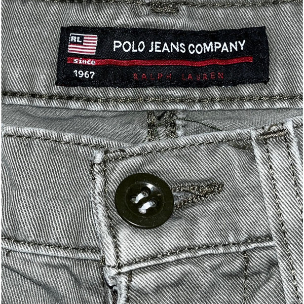 Polo Jeans Co Ralph Lauren Cargo Shorts 29 Freighter Gray Y2K Gorpcore