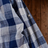 Barbour Tailored Fit Plaid Button Shirt Men's XL Blue White Cotton Long Sleeve