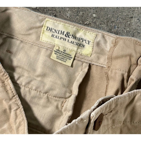 Polo Ralph Lauren Denim & Supply Utility Chino Shorts Men’s 42 Khaki