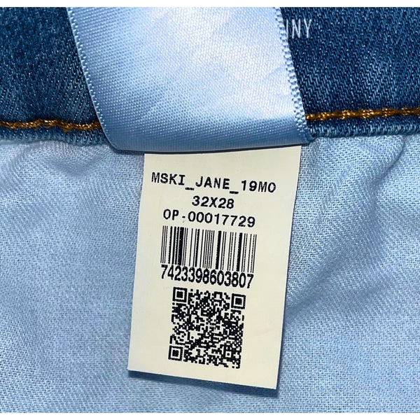 Mott & Bow Jane Mid-Rise Skinny Jeans Women’s 32x28 Light Blue Denim Stretch