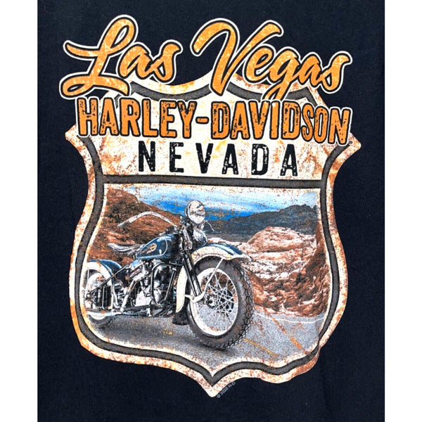 Harley Davidson Las Vegas Nevada Vintage Sign Sz. M Biker T Shirt