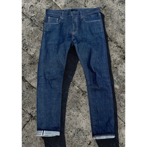 Uniqlo Kaihara Selvedge Denim Jeans 32x32 Slim Straight Blue Japanese Denim