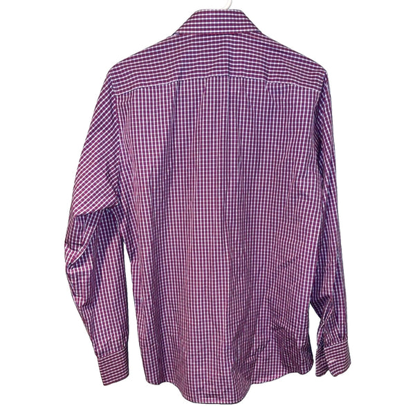 Twillory Cotton Checkered Multicolor Shirt 16.5 34-35 Long Sleeve Mens EUC