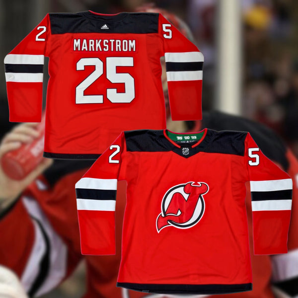 New Jersey Devils Jacob Markstrom #25 NHL Adidas Authentic Jersey Sz 60 3XL NWOT