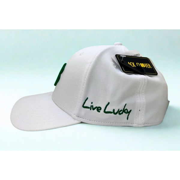Black Clover Premium Clover 16 Flex Fit Hat White S/M Nick's Camp NWT Golf Cap