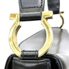 Salvatore Ferragamo Gancini B218165 Made In Italy Leather Shoulder Bag