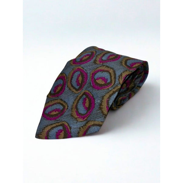 Giorgio Armani Cravatte 100% Silk Tie Abstract Pattern Made in Italy