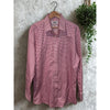 Charles Tyrwhitt Dress Shirt Non Iron Slim Fit Red Check Men's 17/35
