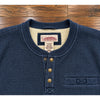 L.L.Bean Katahdin Iron Works Bonded Waffle Sherpa Fleece Henley Shirt Men's M