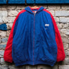 New York Giants Nike Team Vintage Hooded Puffer Jacket Blue Sz L NFL Made Korea