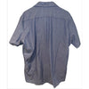 Sears Roebuck Shirt Men's XL Blue Shortsleeve Button-Down Chambray Front Pockets