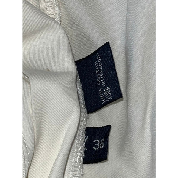 Polo Ralph Lauren Pleated Chino Shorts White Mens 36 Vintage Classic Preppy