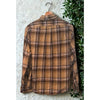 Todd Snyder Plaid Flannel Shirt Mens Medium Brown Button Down Cotton Casual