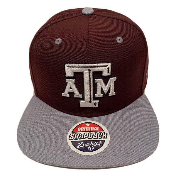 Texas A&M Aggies Zephyr Hat Snapback Cap NWT