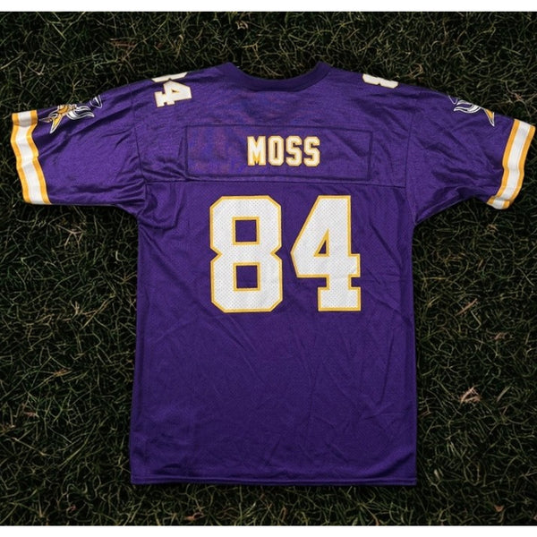 Randy Moss Minnesota Vikings Reebok Jersey Youth Large NFL Purple Vintage