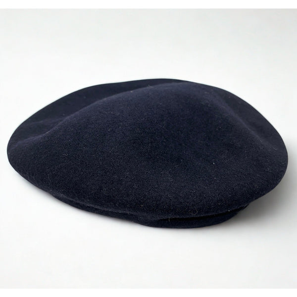 Kangol 504 Wool Earflap Hat Navy XL Classic Flat Felt Cap Mens EUC