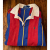Polo Ralph Lauren Rugby Shirt Mens XL Colorblock Elbow Shoulder Patches USA VTG