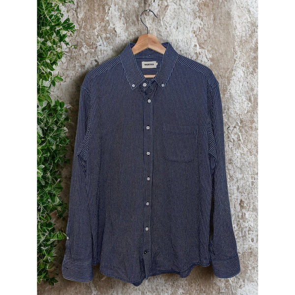 Taylor Stitch The Jack Roped Indigo Button Down Shirt Mens 44 XL NWOT MSRP $138