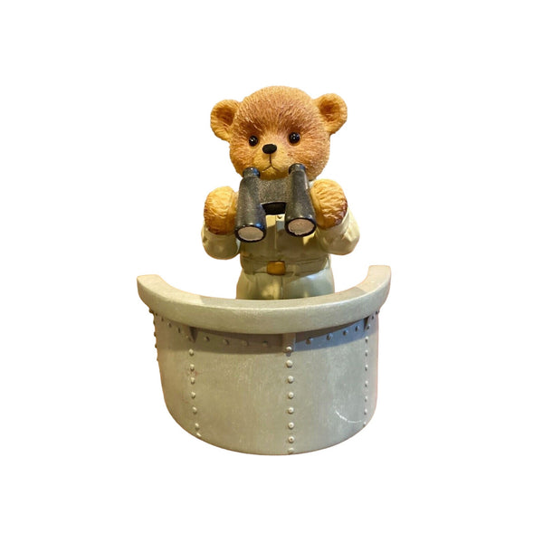 The Hamilton Collection Ship to Shore US Navy Bear Figurine Look out #1582