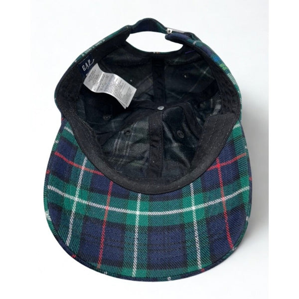 GAP Plaid Baseball Cap Hat Soft Flannel Brushed Cotton Tartan Adjustable OS