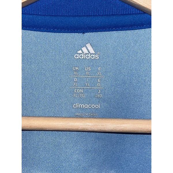 Russia Euro 2016 Away Pre-Match Training Jersey Adidas Climacool Blue White XL