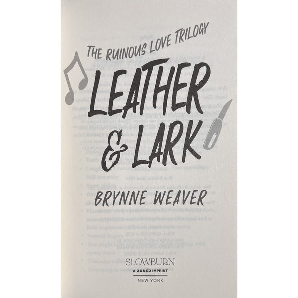 Leather & Lark Collector’s Edition Signed Hardcover Brynne Weaver Ruinous Love
