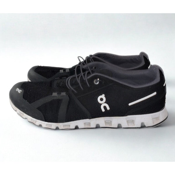 On Cloud 5 Running Shoes Men’s 11.5 Black White Swiss Engineering Sneakers EUC