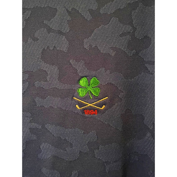 Peter Millar Perth Performance Quarter Zip Morris County Golf Club Blue Camo L