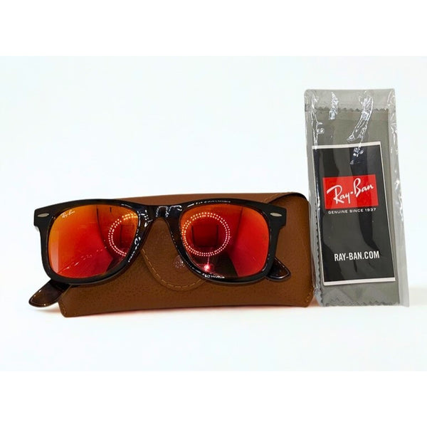 Ray-Ban RB4340 Wayfarer Sunglasses Tortoise 50-22-150 Italy w/ Case & Cloth